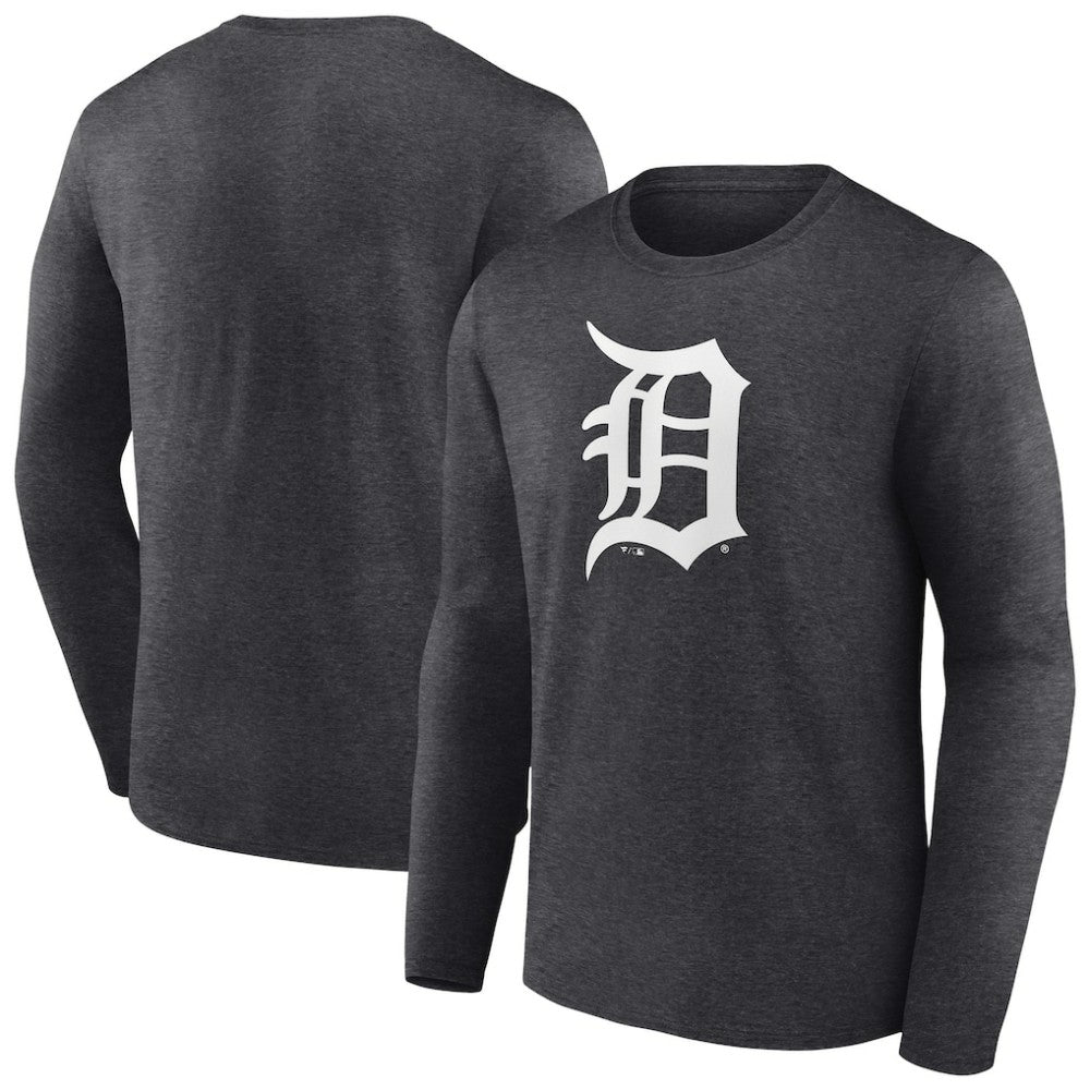Detroit Tigers Monochrome Long Sleeve T-Shirt Charcoal