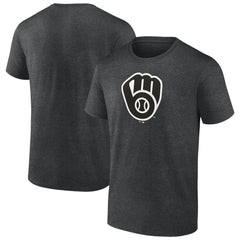 Milwaukee Brewers Monochrome T-Shirt Charcoal