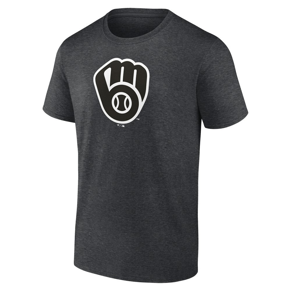 Milwaukee Brewers Monochrome T-Shirt Charcoal