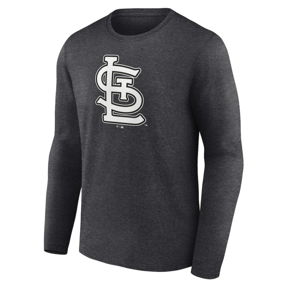 St. Louis Cardinals Monochrome Long Sleeve T-Shirt Charcoal