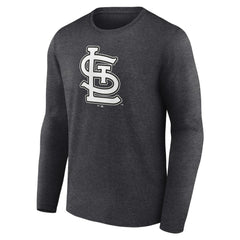 St. Louis Cardinals Monochrome Long Sleeve T-Shirt Charcoal