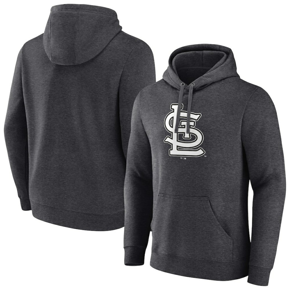 St. Louis Cardinals Monochrome Pullover Hoodie Charcoal
