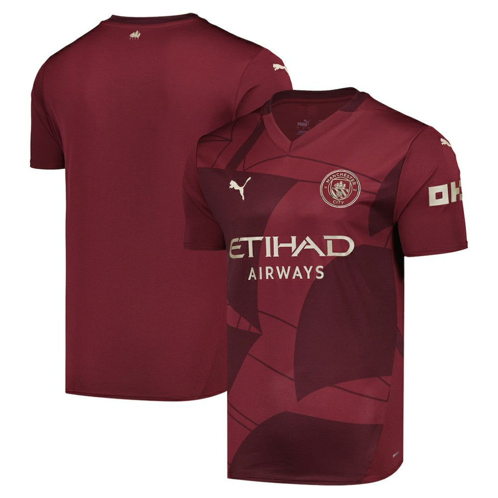 Manchester City 2024/25 Third Replica Blank Jersey - Burgundy online
