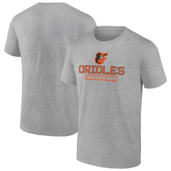 Baltimore Orioles Evanston Stencil T-Shirt Heather Gray