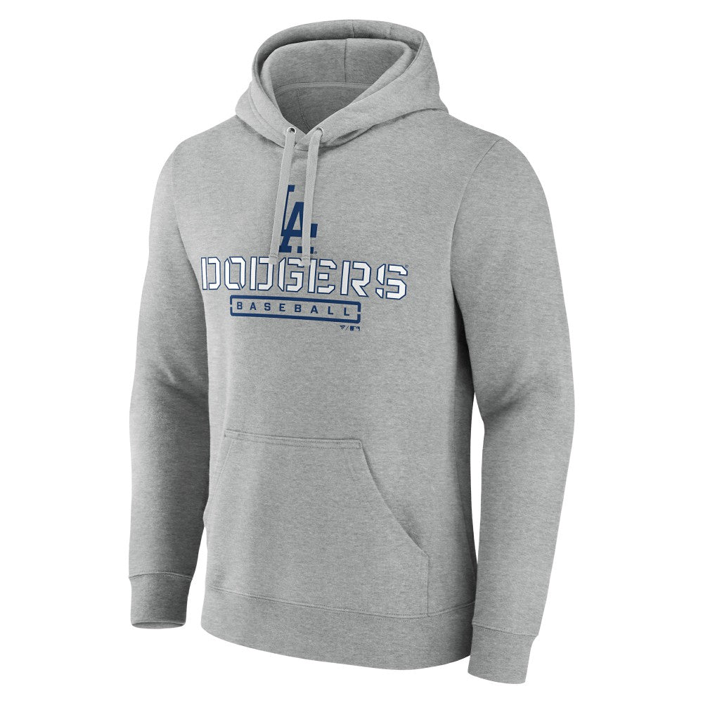 Los Angeles Dodgers Evanston Stencil Pullover Hoodie Gray