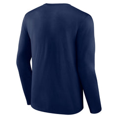 Milwaukee Brewers Stellar Long Sleeve T-Shirt Navy
