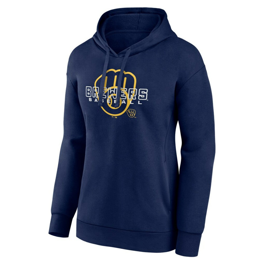 Milwaukee Brewers Women's Stellar Pullover Hoodie Navy