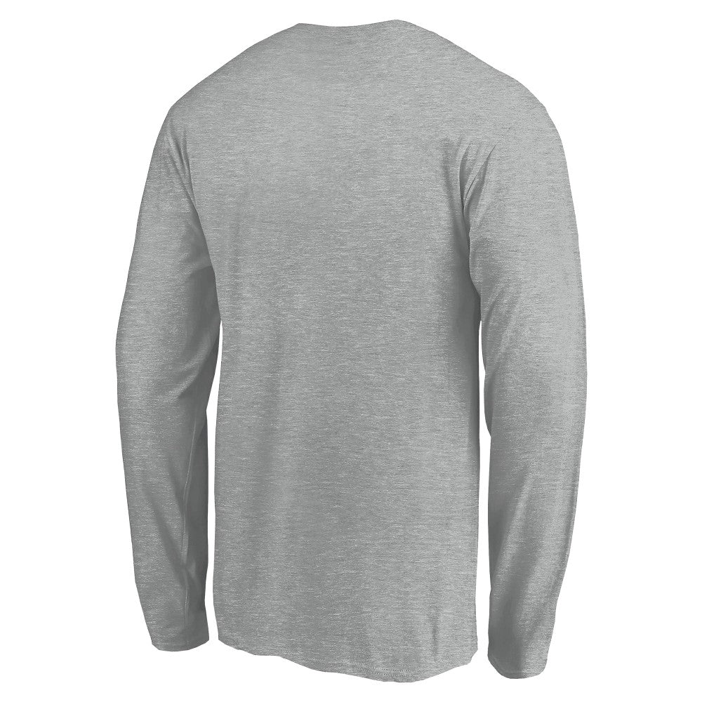 Milwaukee Brewers Evanston Stencil Long Sleeve T-Shirt Gray