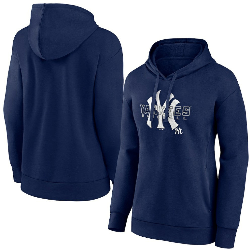 New York Yankees Women's Stellar Pullover Hoodie Navy