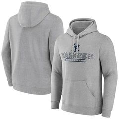 New York Yankees Evanston Stencil Pullover Hoodie Gray