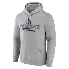 New York Yankees Evanston Stencil Pullover Hoodie Gray