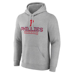 Philadelphia Phillies Evanston Stencil Pullover Hoodie Gray