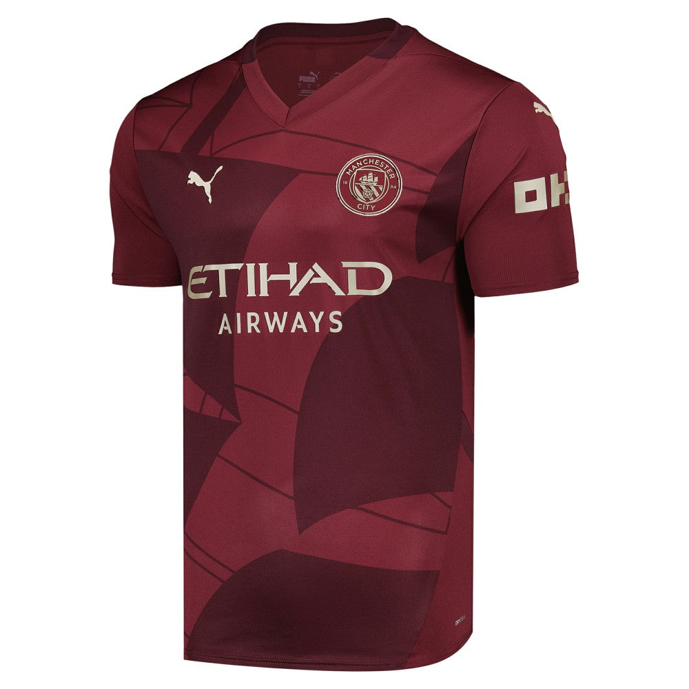 Manchester City 2024/25 Third Replica Custom Jersey - Burgundy outlet