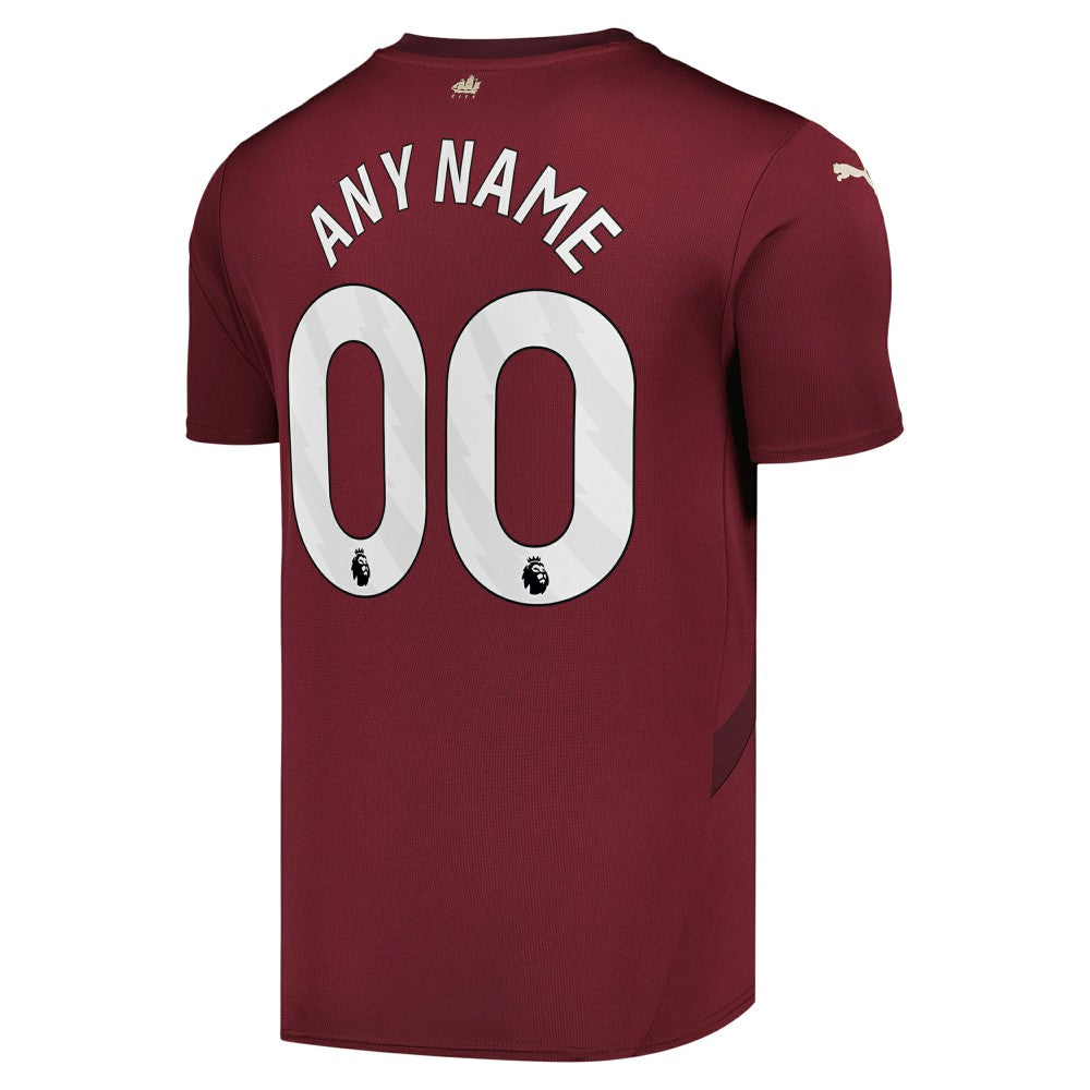 Manchester City 2024/25 Third Replica Custom Jersey - Burgundy outlet