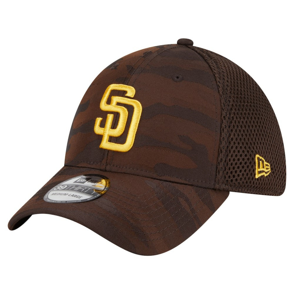 San Diego Padres Subtle Camo 39THIRTY Flex Hat Dark Brown