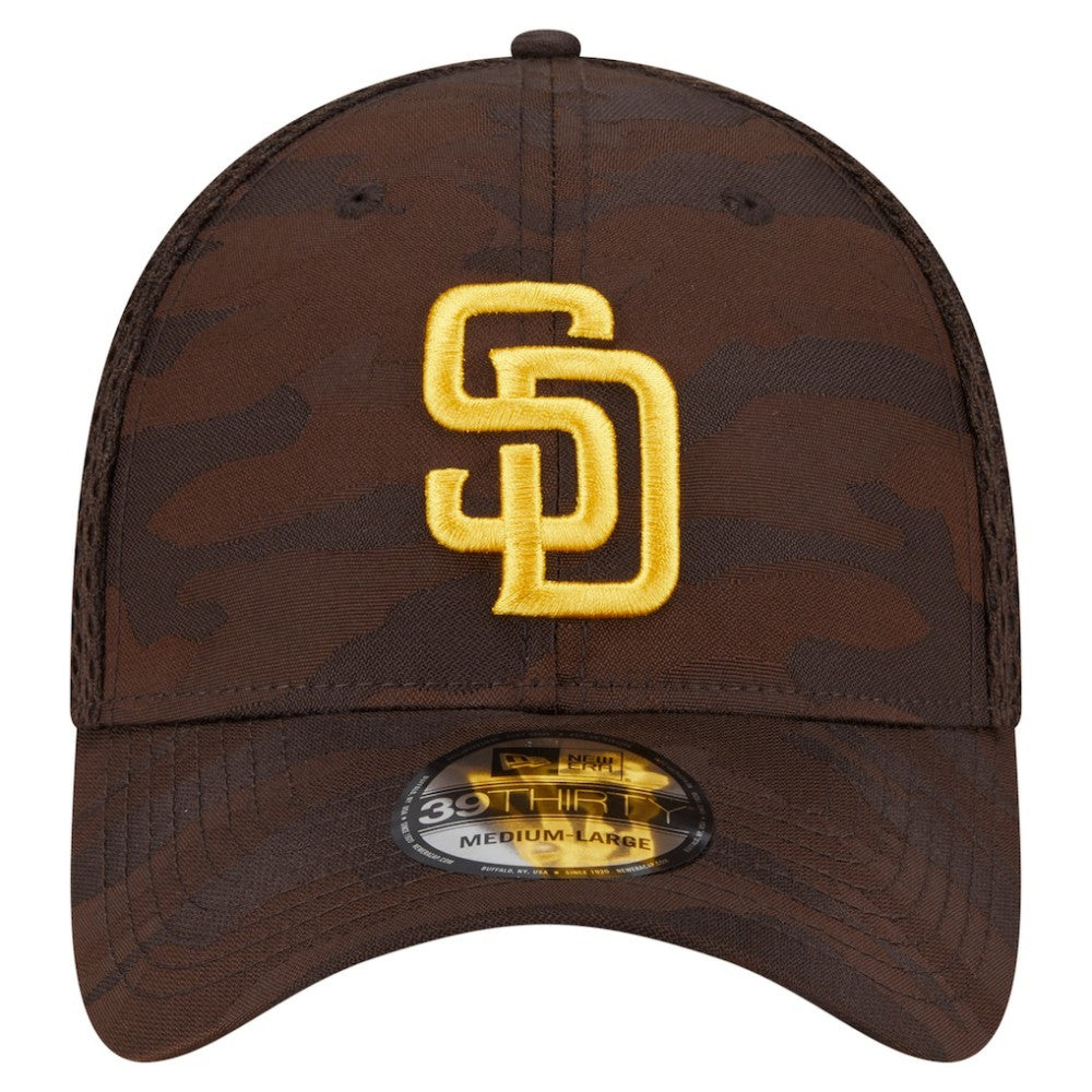San Diego Padres Subtle Camo 39THIRTY Flex Hat Dark Brown