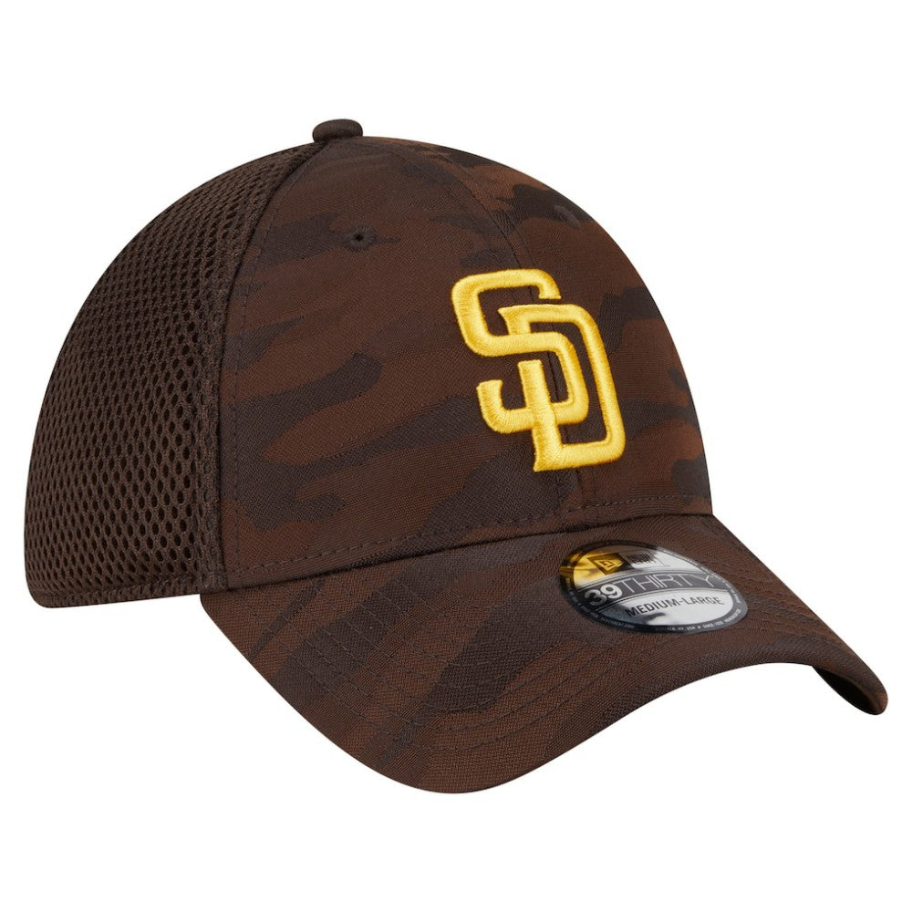 San Diego Padres Subtle Camo 39THIRTY Flex Hat Dark Brown