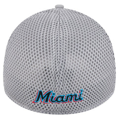 Miami Marlins Linear 39THIRTY Flex Hat Gray