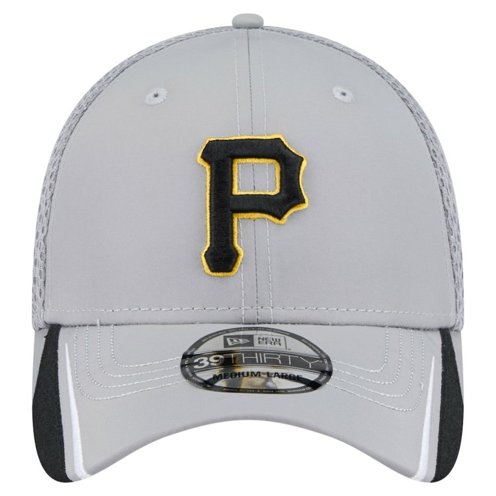 Pittsburgh Pirates Linear 39THIRTY Flex Hat Gray
