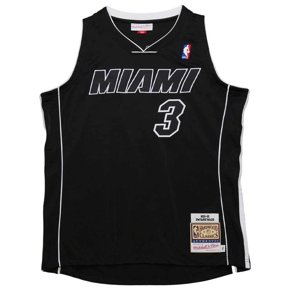 Dwyane Wade Miami Heat 2011/12 Hardwood Classics Authentic Jersey - Black outlet