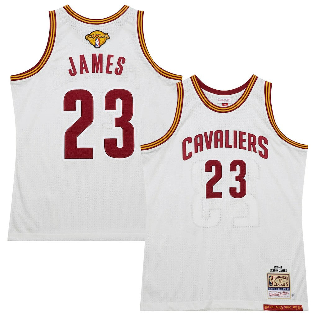 LeBron James Cleveland Cavaliers 2015/16 Hardwood Classics Authentic Jersey sale - White online