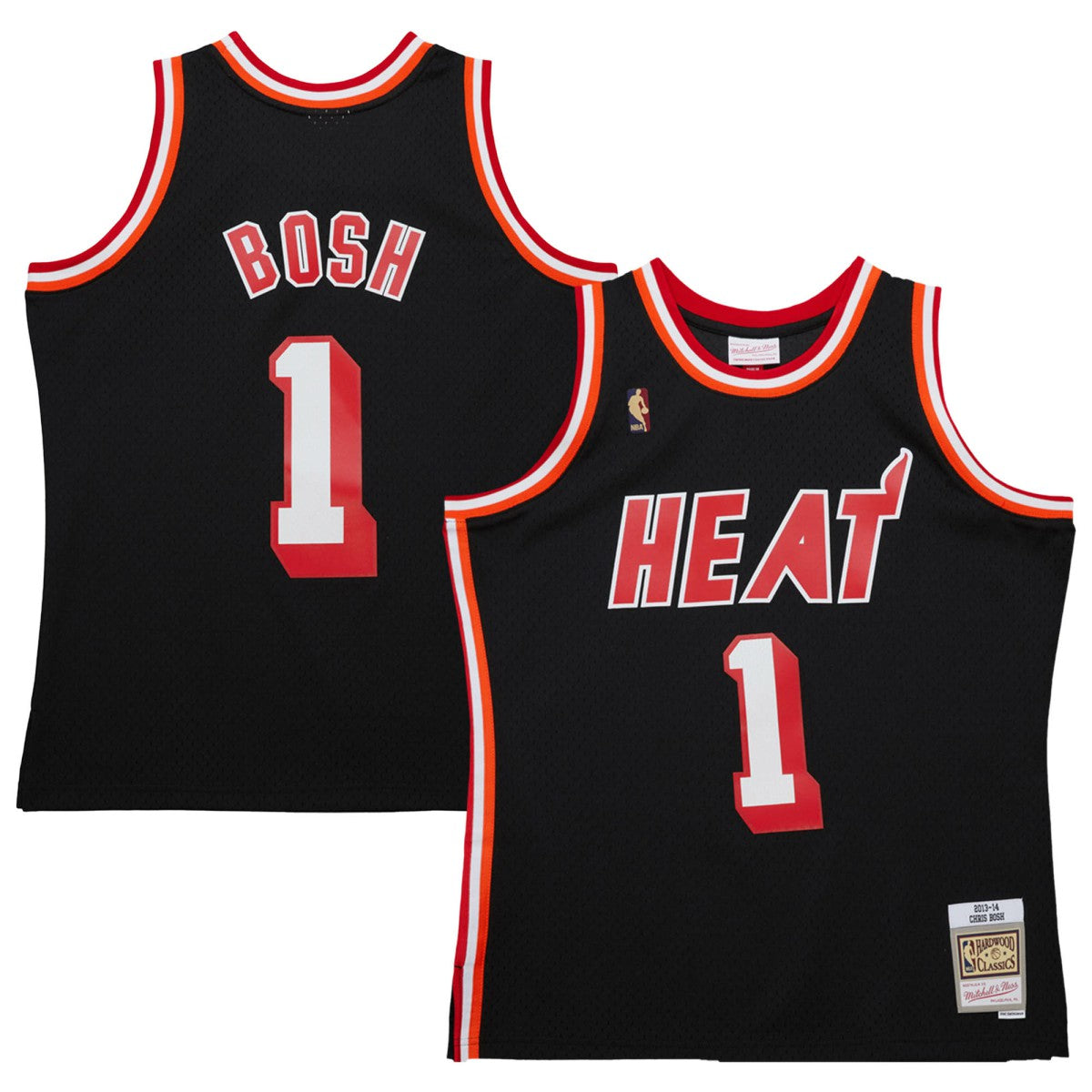 Chris Bosh Miami Heat 2013/14 Hardwood Classics Swingman Jersey - Black cheap