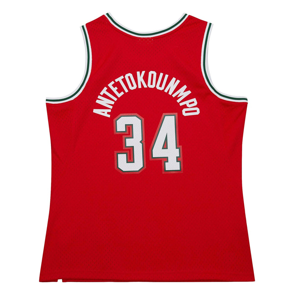 Giannis Antetokounmpo Milwaukee Bucks 2014/15 Hardwood Classics Swingman Jersey - Red for sale