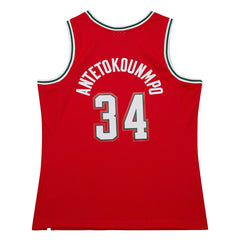 Giannis Antetokounmpo Milwaukee Bucks 2014/15 Hardwood Classics Swingman Jersey - Red for sale