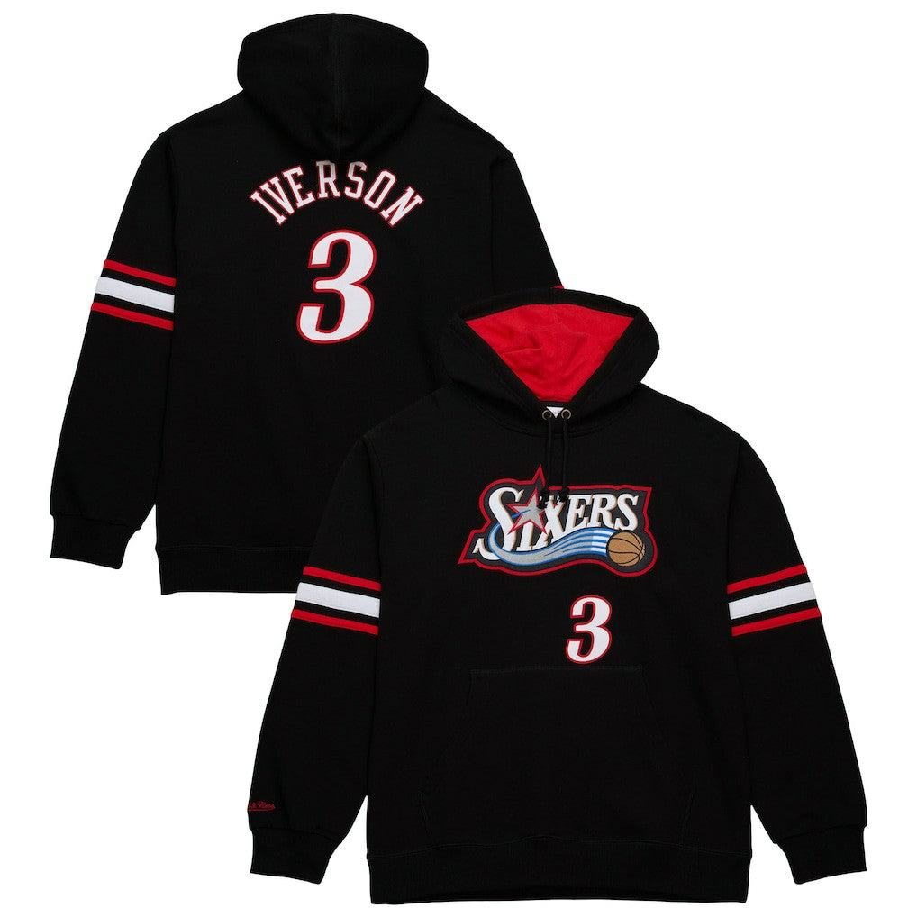 Allen Iverson Philadelphia 76ers Name & Number Pullover Hoodie - Black sale