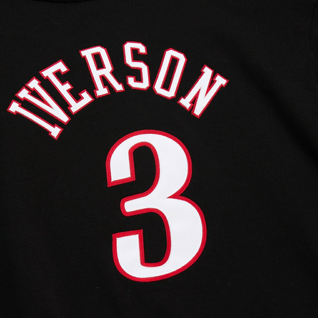 Allen Iverson Philadelphia 76ers Name & Number Pullover Hoodie - Black sale