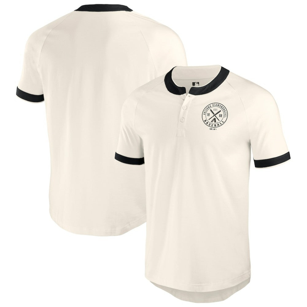 Arizona Diamondbacks Darius Rucker Collection Henley Raglan T-Shirt White