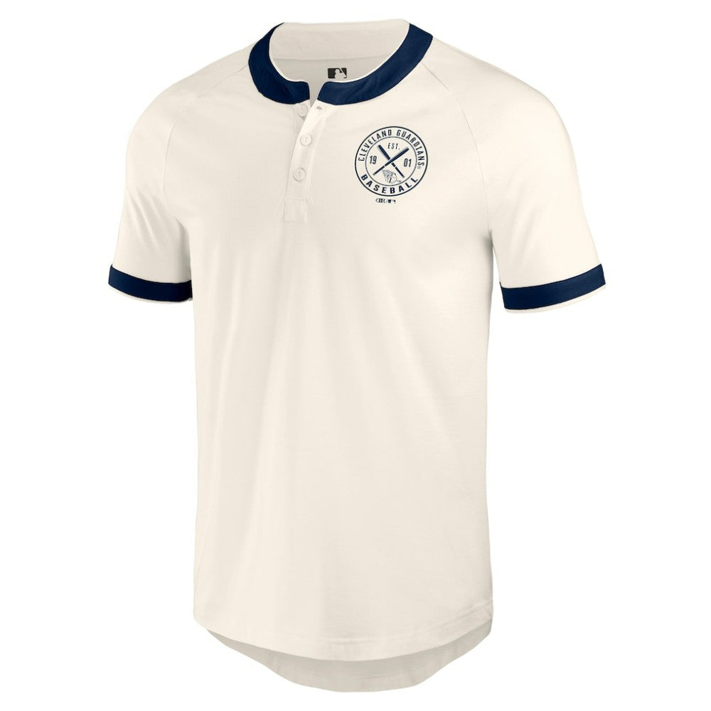 Cleveland Guardians Darius Rucker Collection Henley Raglan T-Shirt White