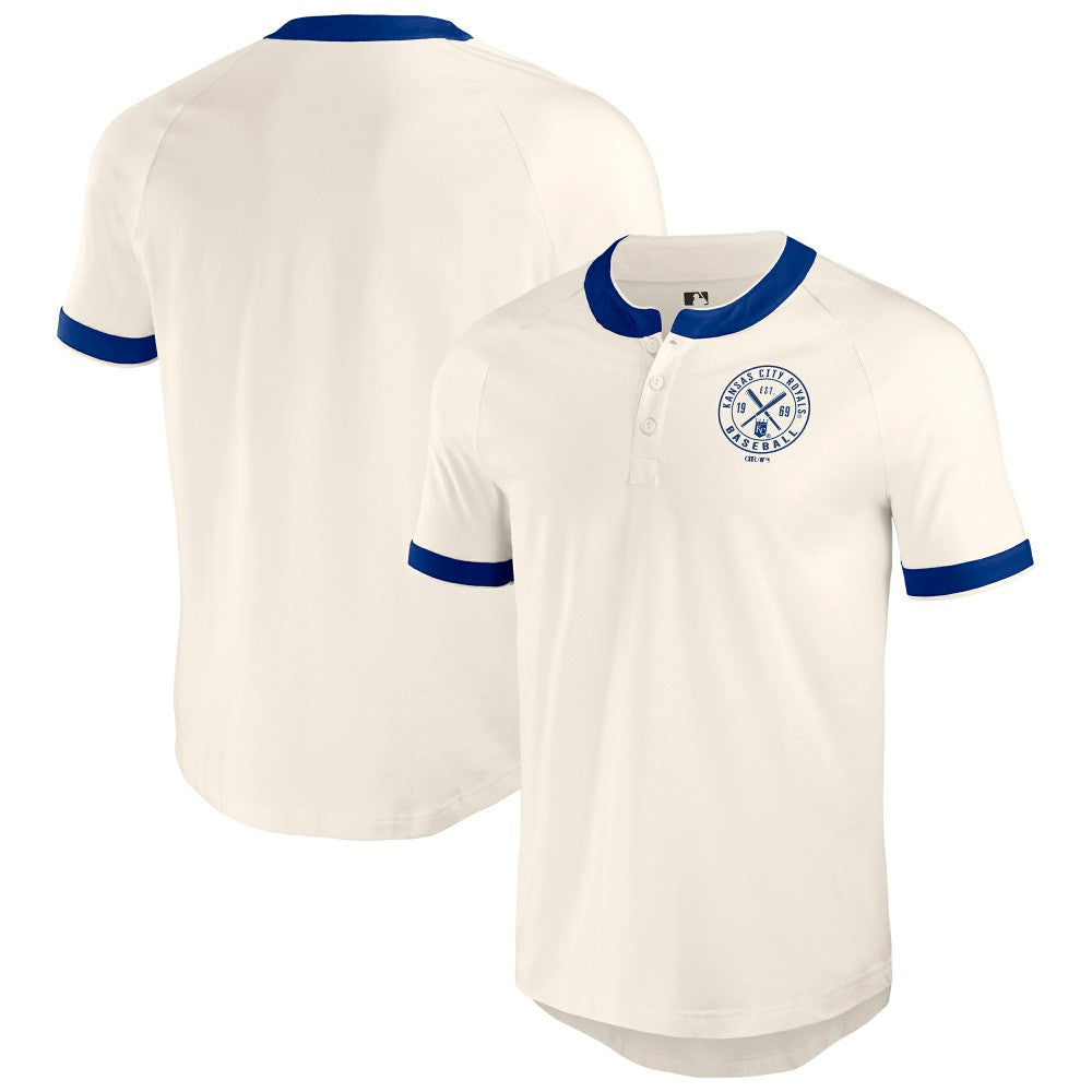 Kansas City Royals Darius Rucker Collection Henley Raglan T-Shirt White