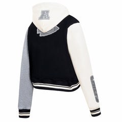Kansas City Chiefs Pro Standard Women's Reverse French Terry Colorblock Full-Zip Hoodie - Gray sale