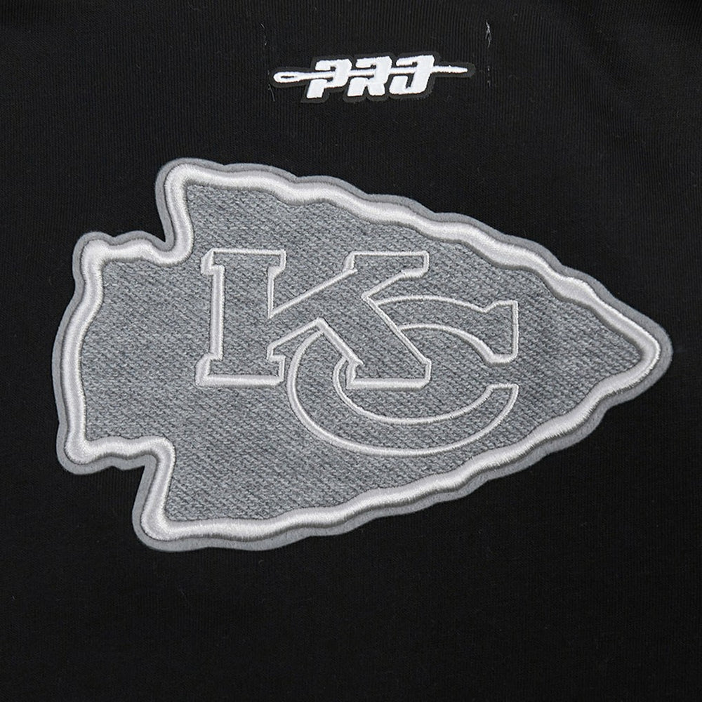 Kansas City Chiefs Pro Standard Women's Reverse French Terry Colorblock Full-Zip Hoodie - Gray sale