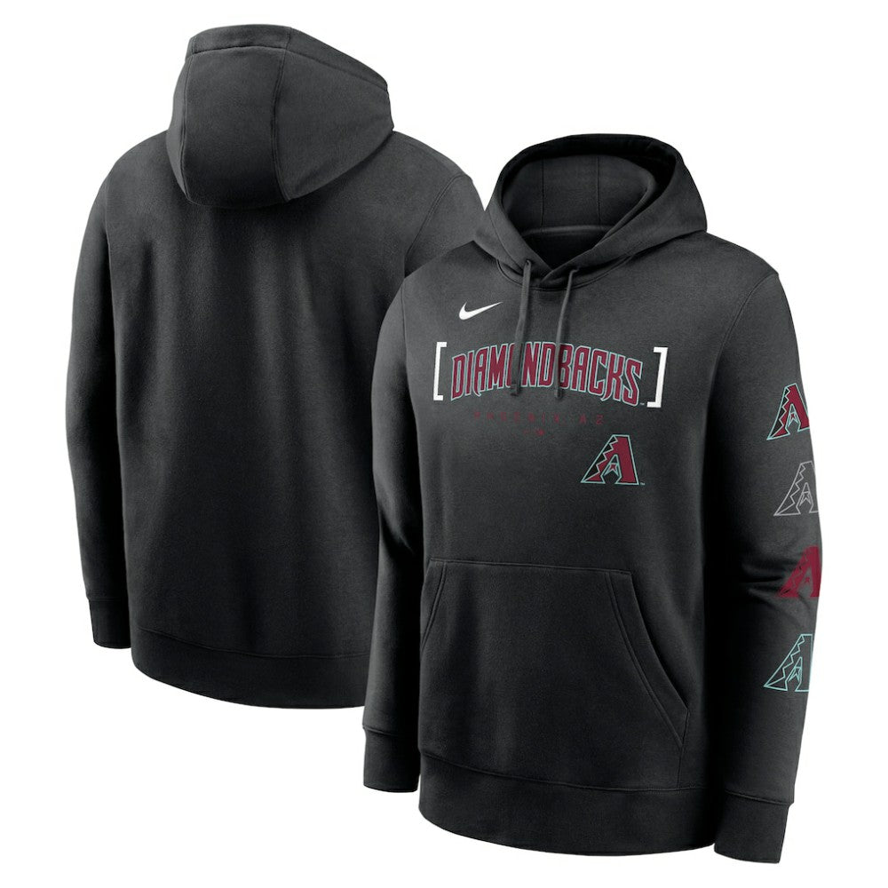 Arizona Diamondbacks Club Stack Pullover Hoodie Black