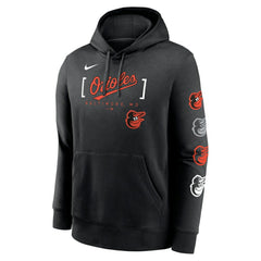 Baltimore Orioles Club Stack Pullover Hoodie Black