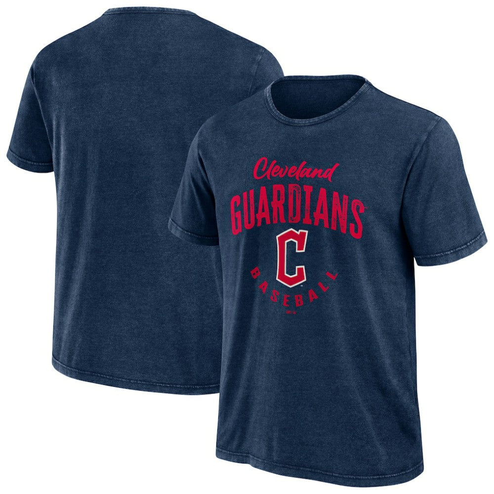 Cleveland Guardians Darius Rucker Collection Cooperstown Collection Washed T-Shirt Navy