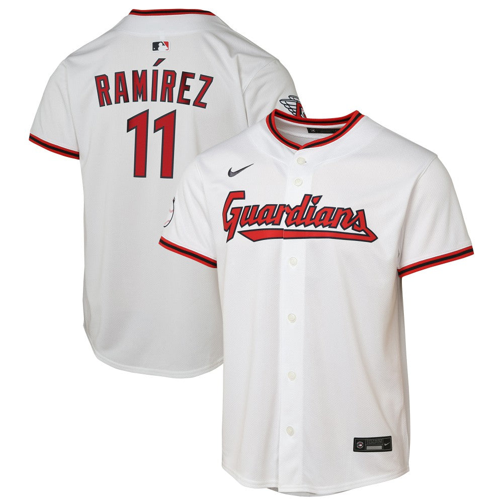 José Ramírez Cleveland Guardians Youth Home  Limited Player Jersey White