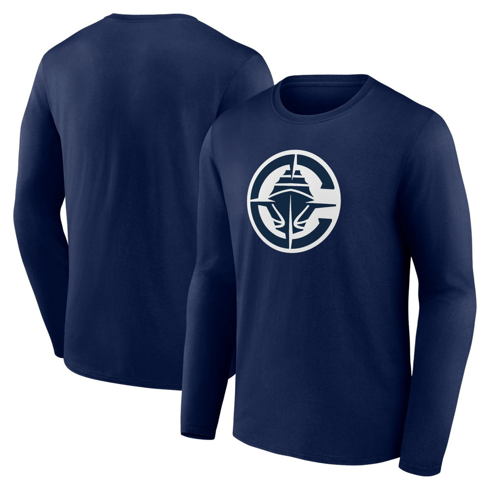 LA Clippers Primary Logo Long Sleeve T-Shirt - Navy sale