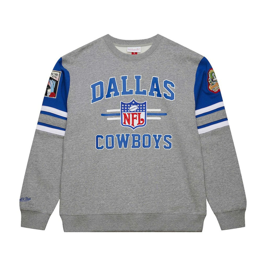 Dallas Cowboys Vintage Logo Pullover Sweatshirt - Heather Gray for sale