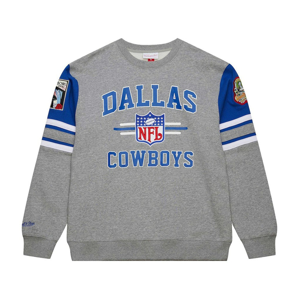 Dallas Cowboys Vintage Logo Pullover Sweatshirt - Heather Gray for sale