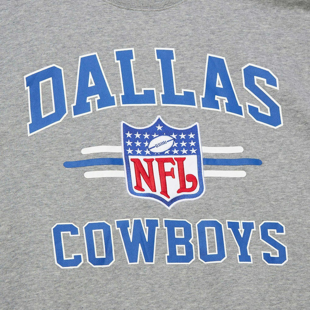 Dallas Cowboys Vintage Logo Pullover Sweatshirt - Heather Gray for sale