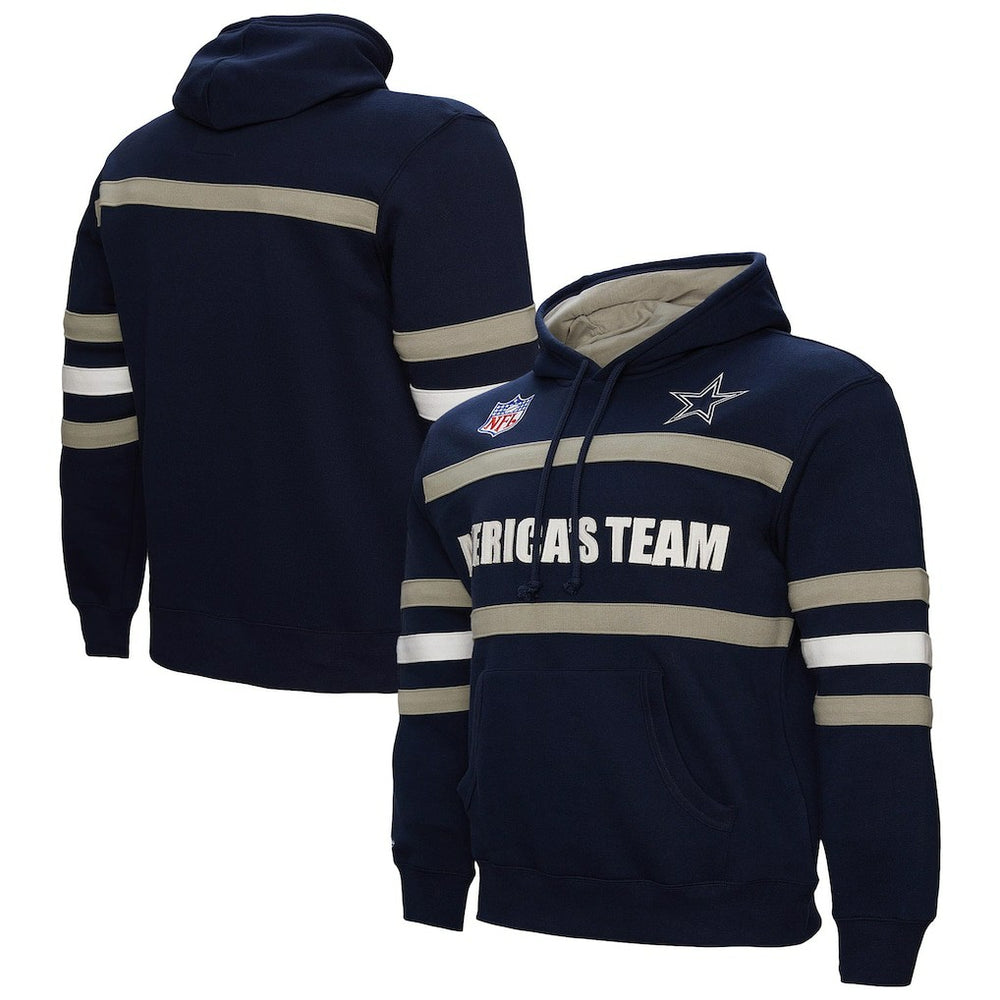 Dallas Cowboys America's Team Head Coach Pullover Hoodie - Navy cheap