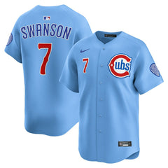 Dansby Swanson Chicago Cubs 2nd Alternate Limited Player Jersey Baby Blue