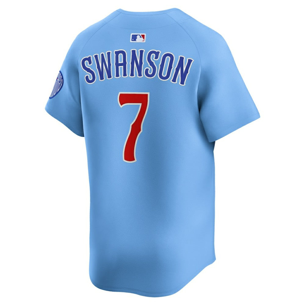Dansby Swanson Chicago Cubs 2nd Alternate Limited Player Jersey Baby Blue