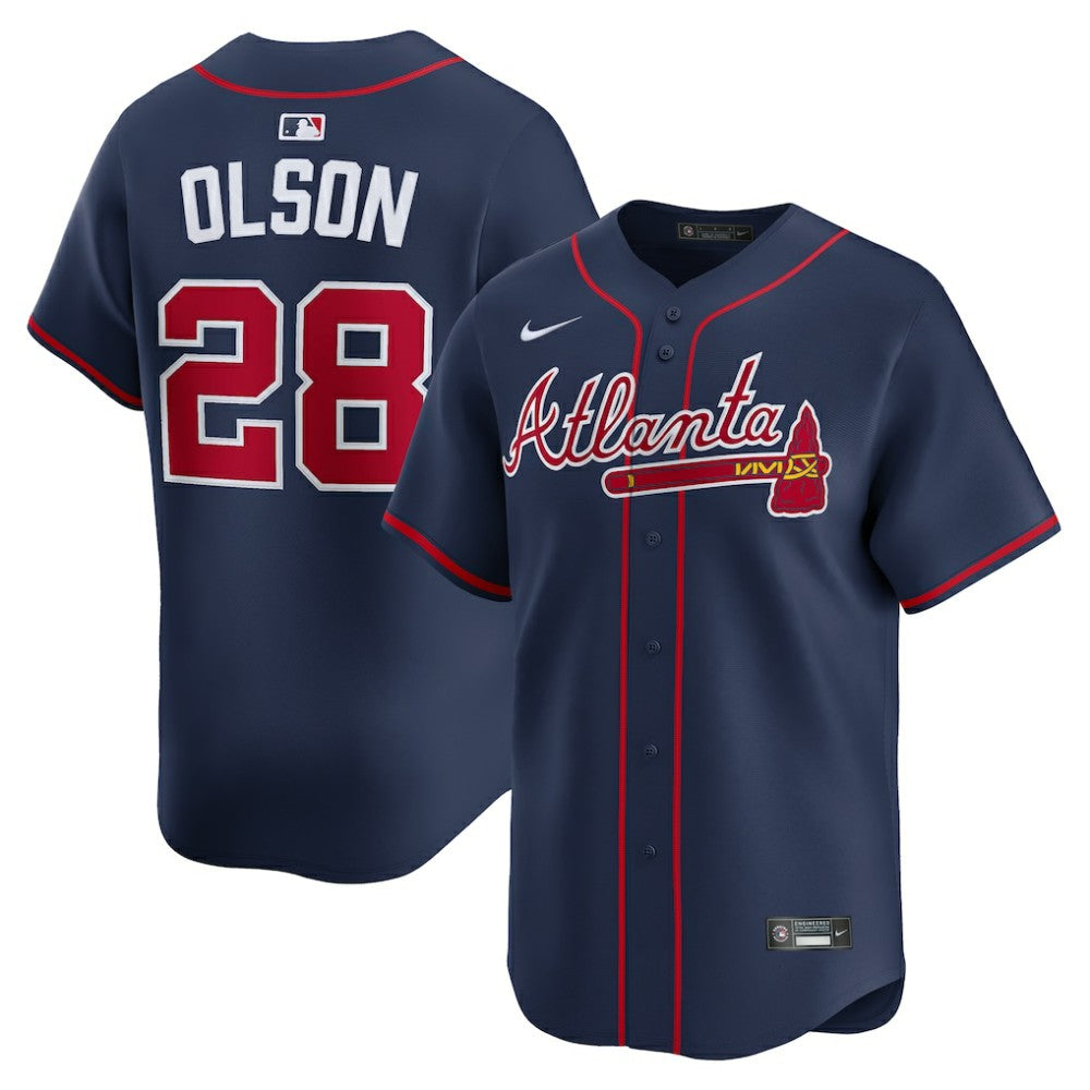Matt Olson Atlanta Braves Alternate Limited Jersey Navy