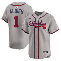 Ozzie Albies Atlanta Braves Road Limited Player Jersey Gray