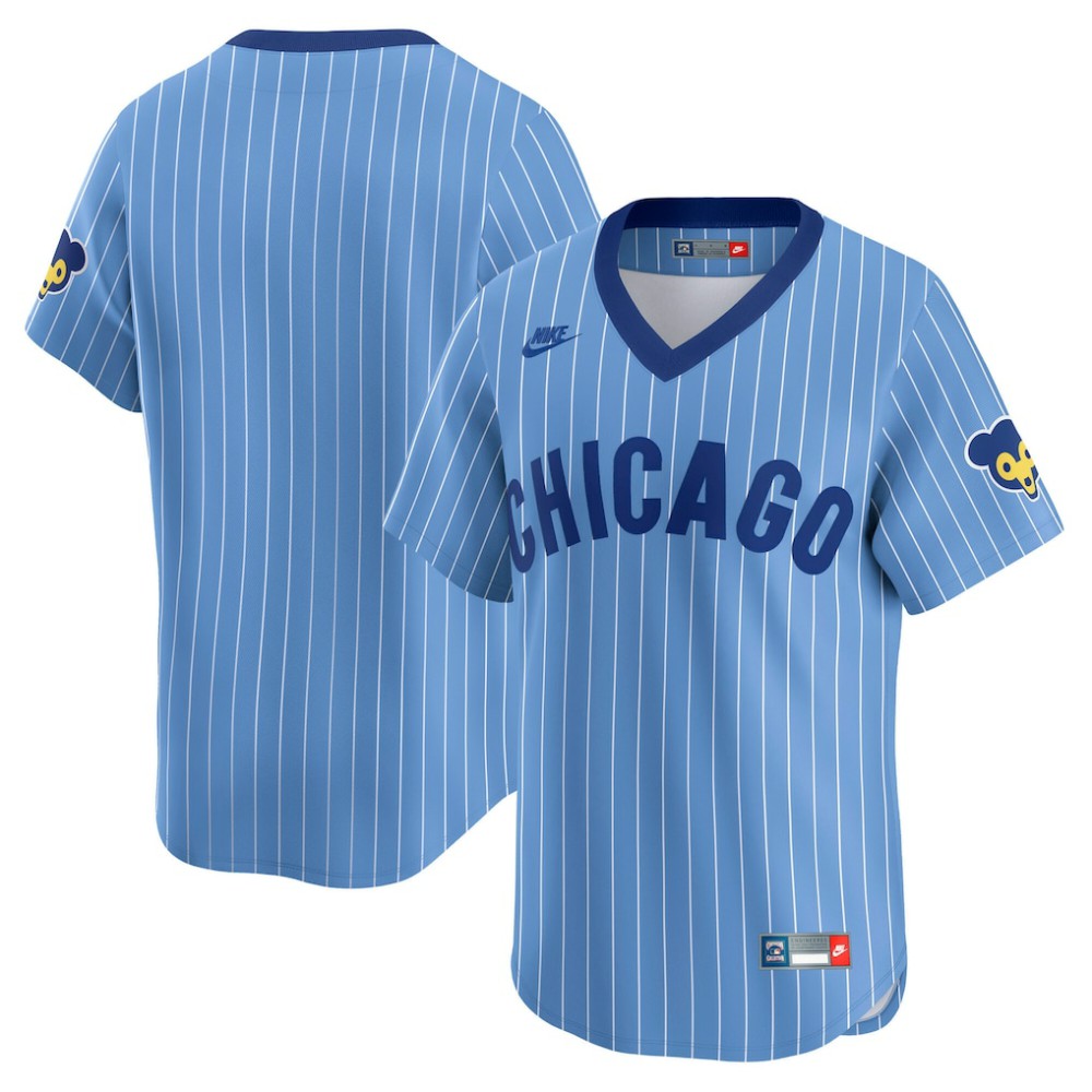 Chicago Cubs Cooperstown Collection Limited Jersey Light Blue