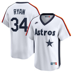 Nolan Ryan Houston Astros Throwback Cooperstown Collection Limited Jersey White
